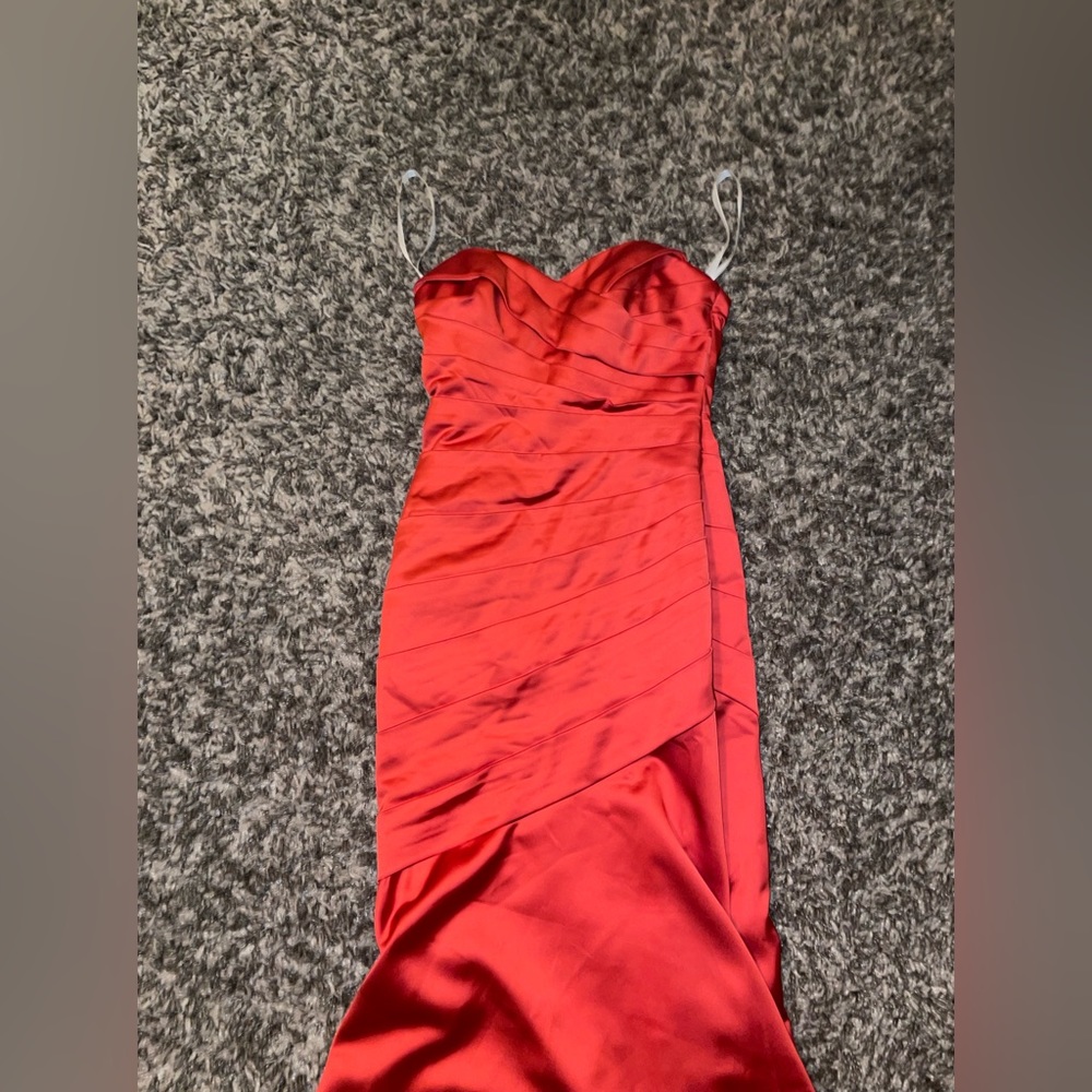 Copper red prom or bridesmaid dress- size 4.